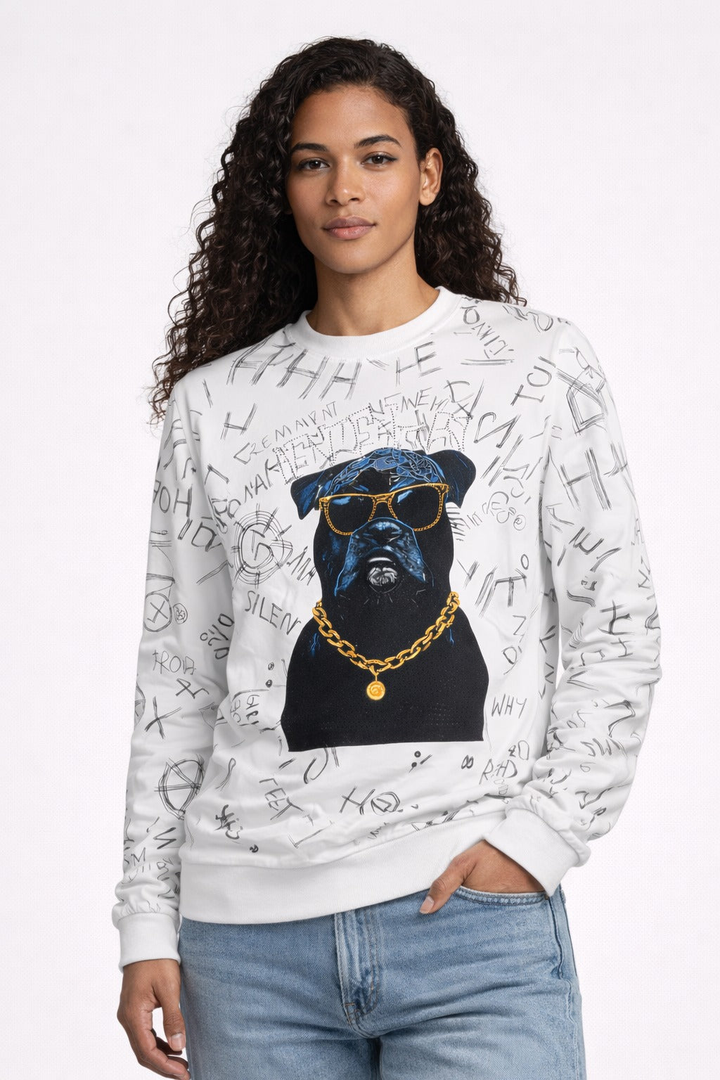 Sanki Alpha Dog Graffiti Sweatshirt