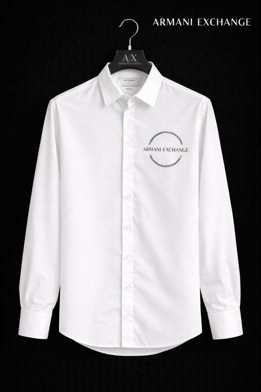 Armani Exchange Round Logo Shirt