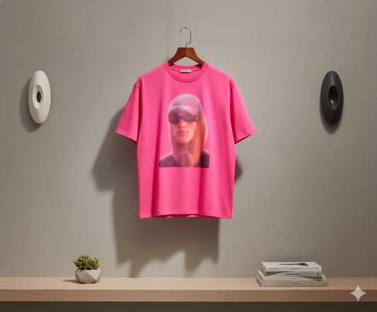 SANKI Pink Face Printed Baggy T-Shirt