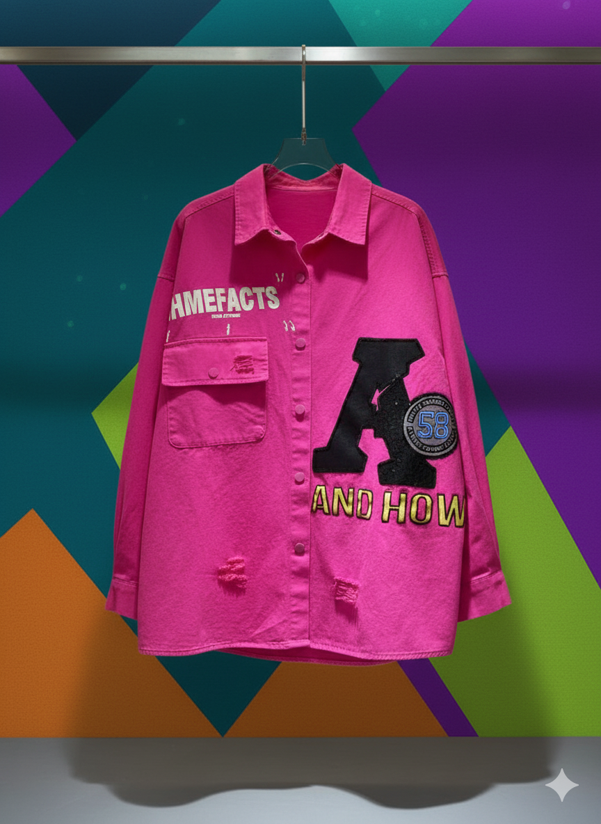 SANKI Funky Distressed Oversized Shirt