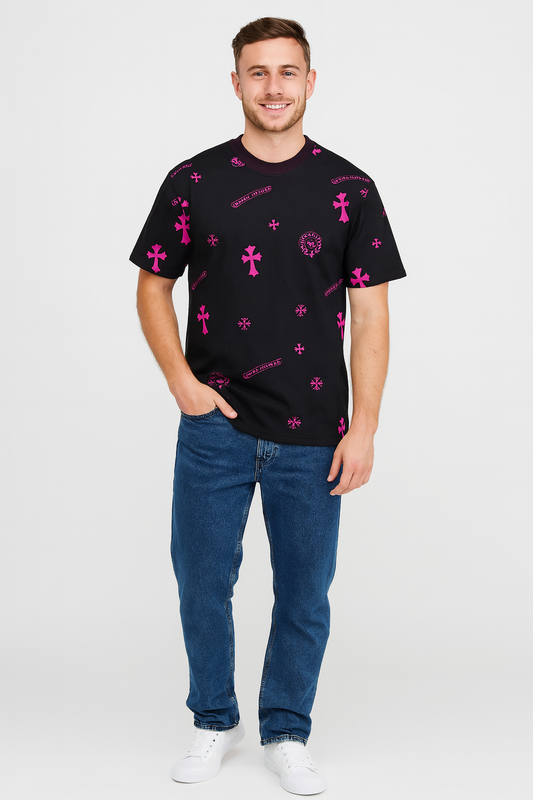 Chrome heart coller T-Shirt