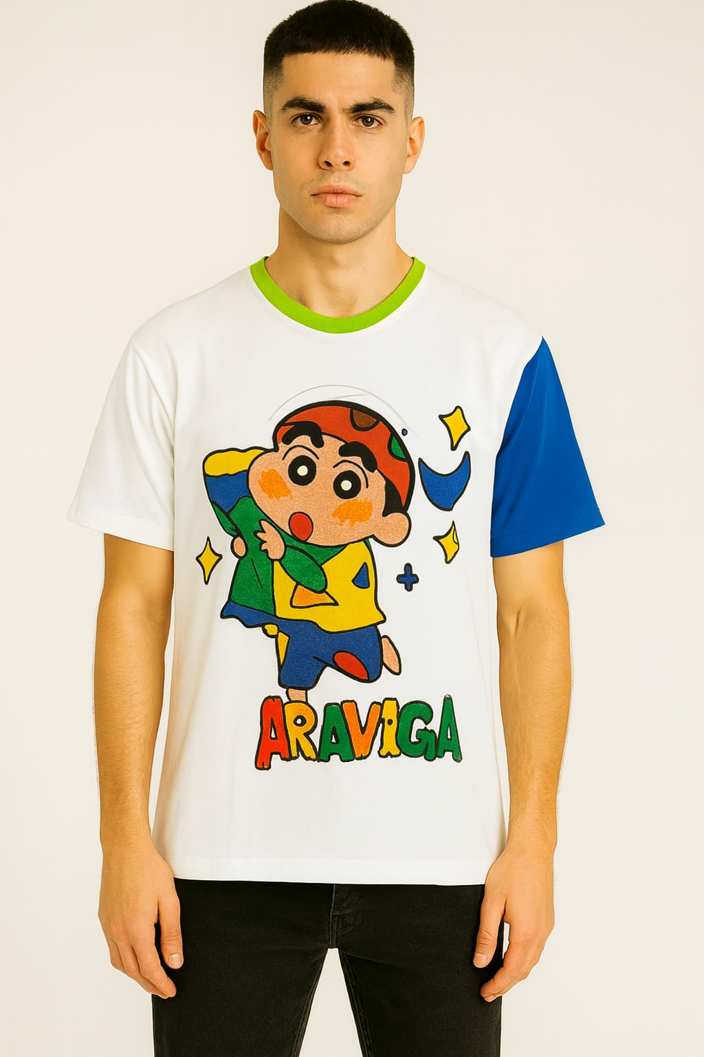 Cartoon Round Neck T-shirt