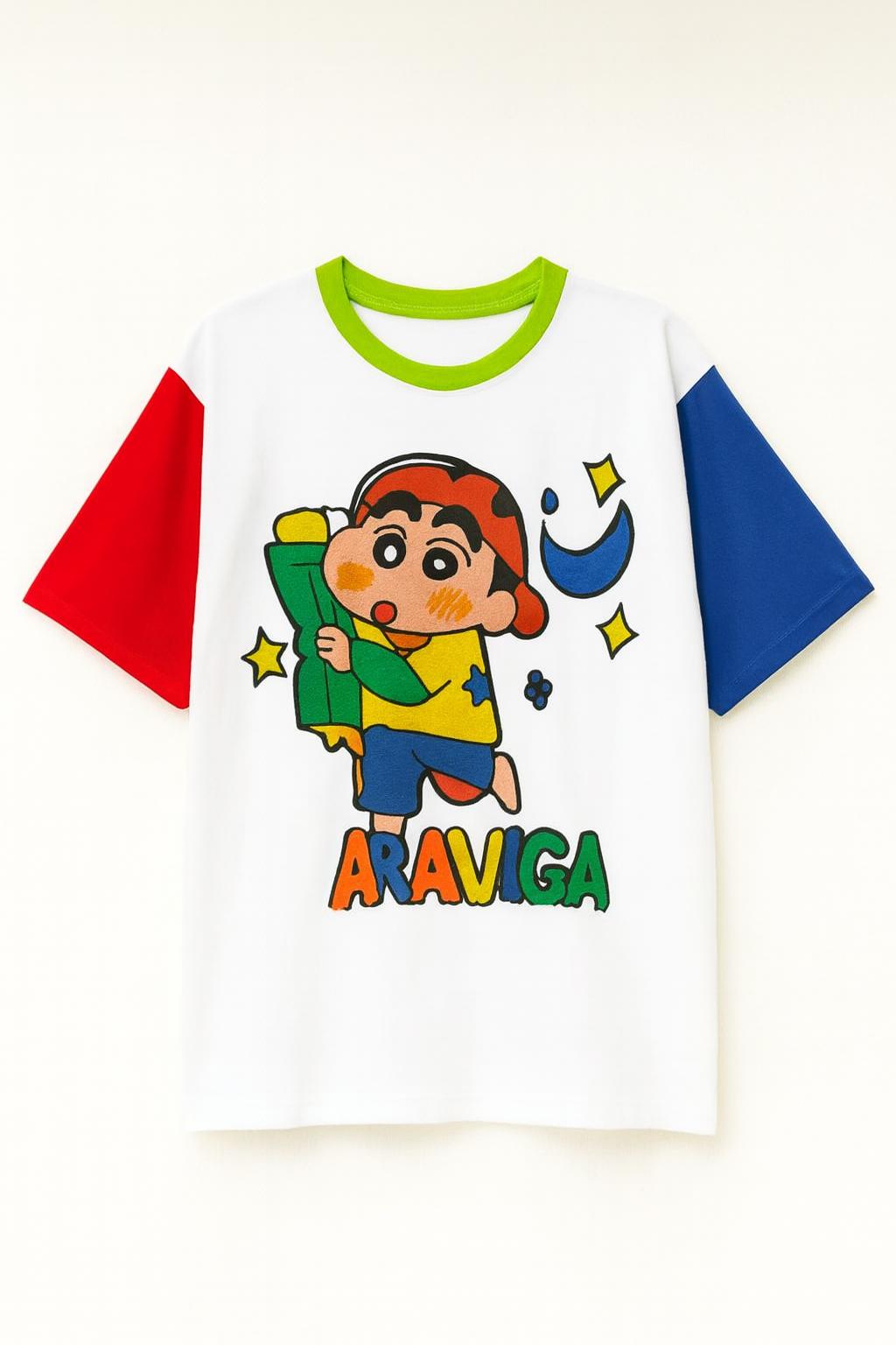 Cartoon Round Neck T-shirt