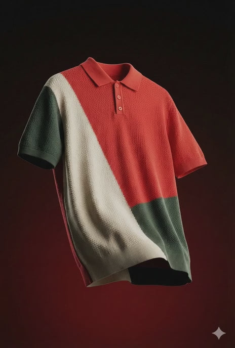 SANKI Urban Colorblock Polo T-Shirt