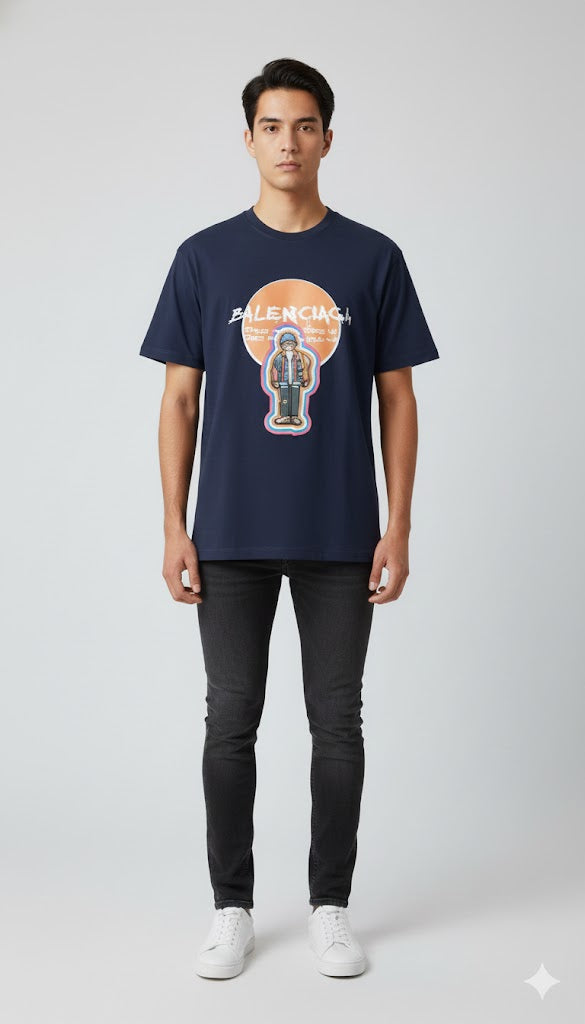 Balanciaga Round Neck T-shirt