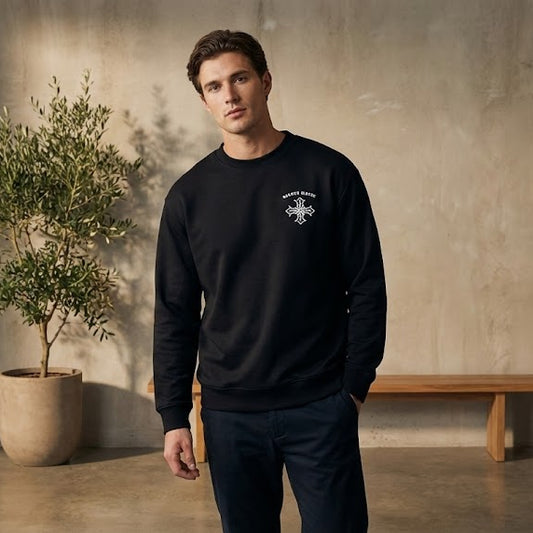 A603-Glowing Sweatshirt Black