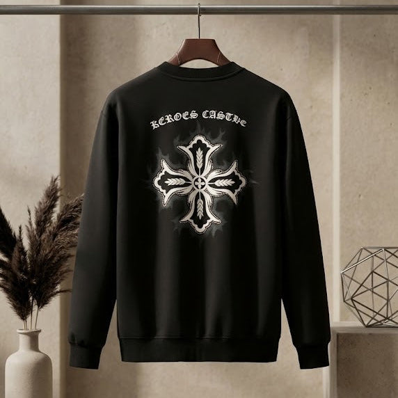 A603-Glowing Sweatshirt Black